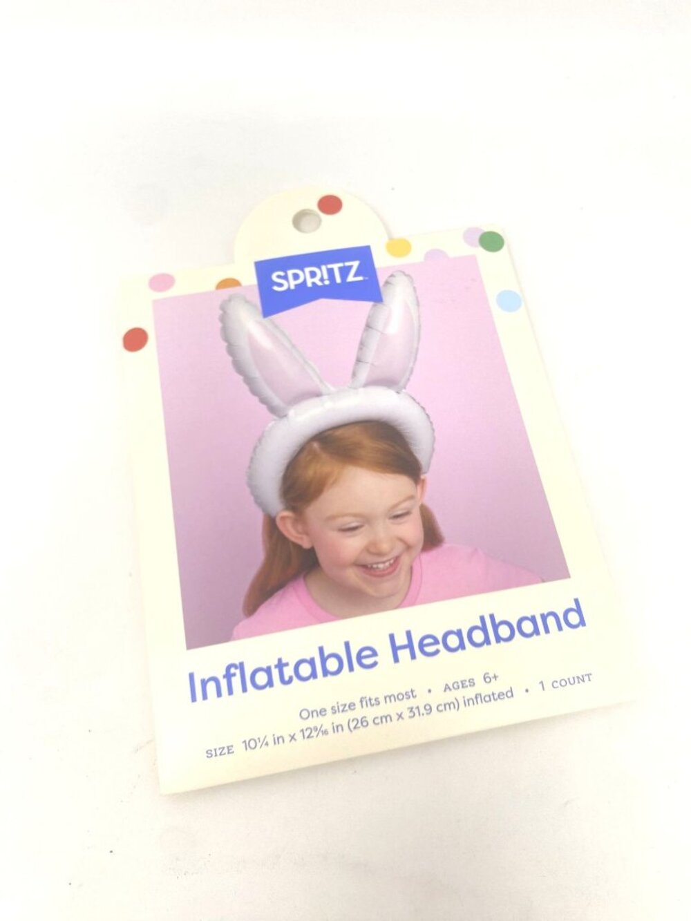 Easter Bunny Ear Foil Balloon Headband Wearable - Spritz™ Decor Costume - Picture 5 of 9